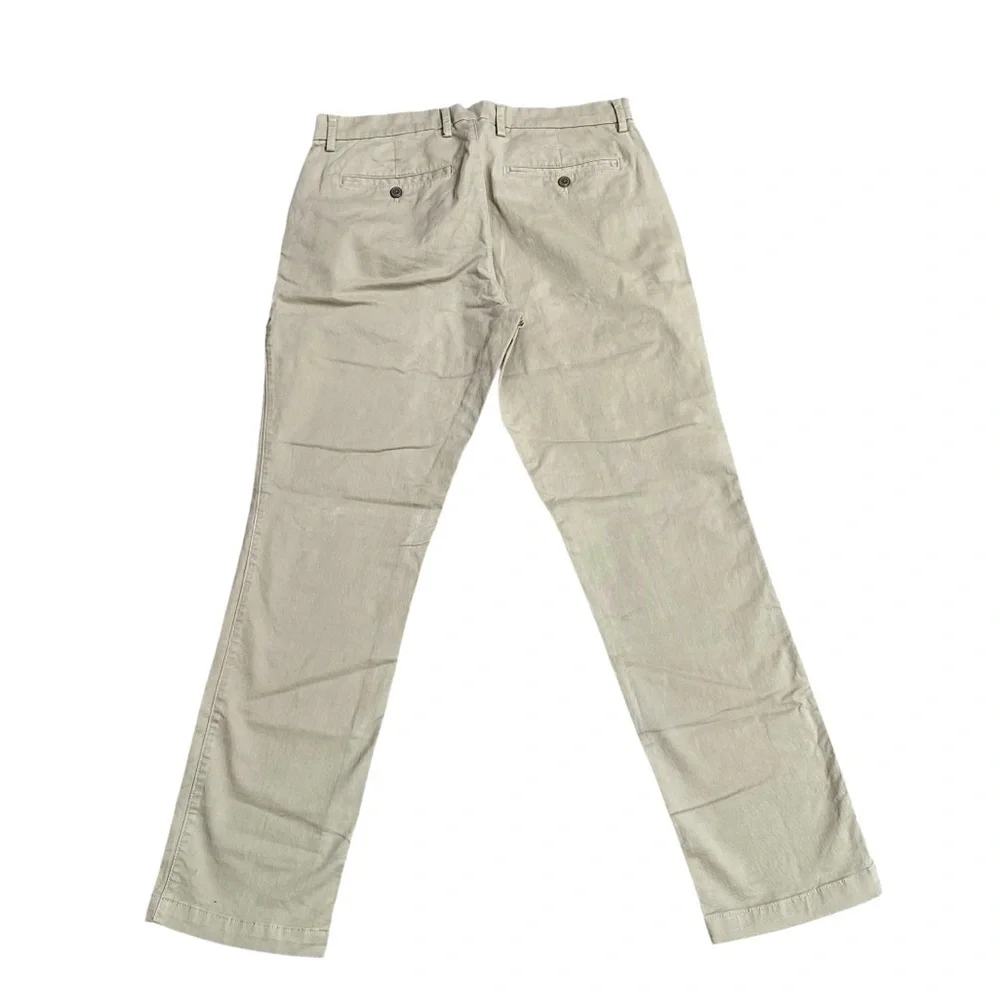 GAP Essential Slim Khaki Chino Pants Men’s 32x30 Tan Cotton Stretch Flat Front